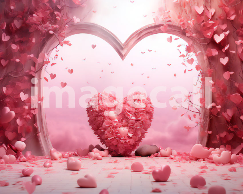 Polka 88 Pink Heart Digital Backdrops 901877d3 f51b 4d2f 89ce 75735f327d3e 071403