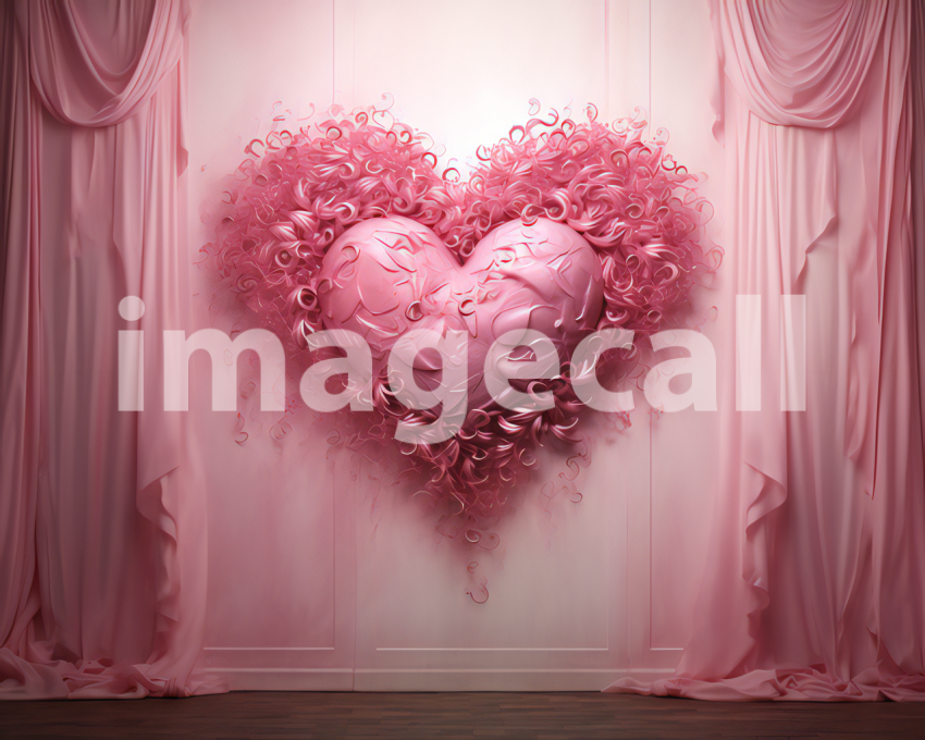 Polka 88 Pink Heart Digital Backdrops b3128629 411c 4055 9509 590ae856e621 074827