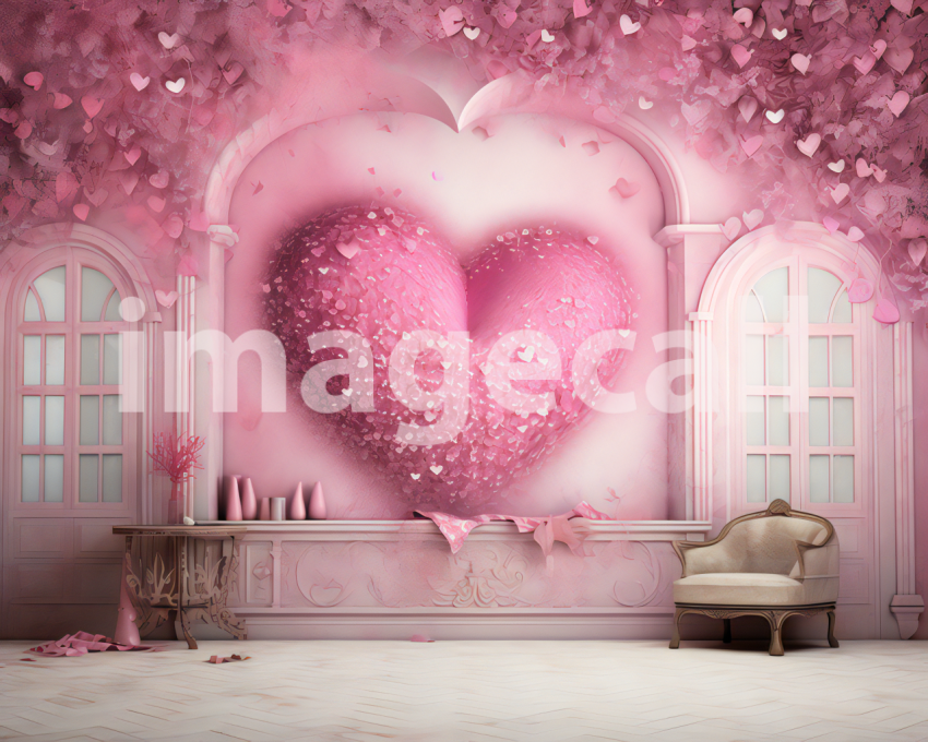 Polka 88 Pink Heart Digital Backdrops f06802cd 732e 46d2 ab15 dfec8195f13c 074049