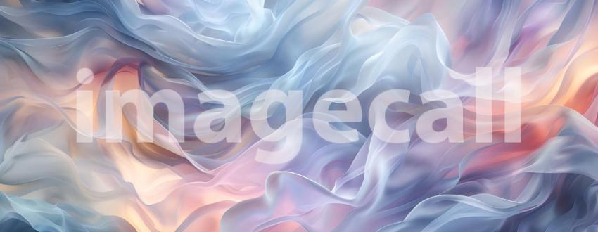Wavy Ethereal Background with Soft Pastel Hues background - Ai Generated