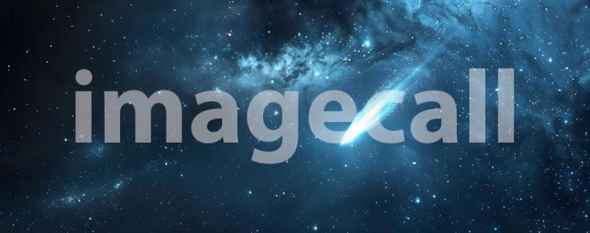 Celestial Symphony: A Starry Night Sky with a Shooting Star and Wispy Clouds