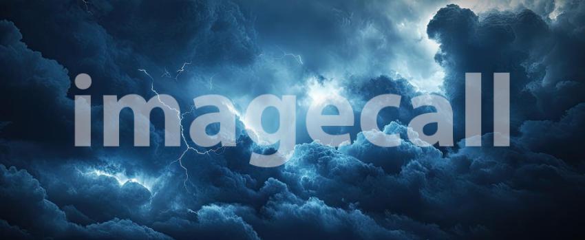 Dark Stormy Ocean with Crashing Waves, Dramatic and Turbulent Background Design