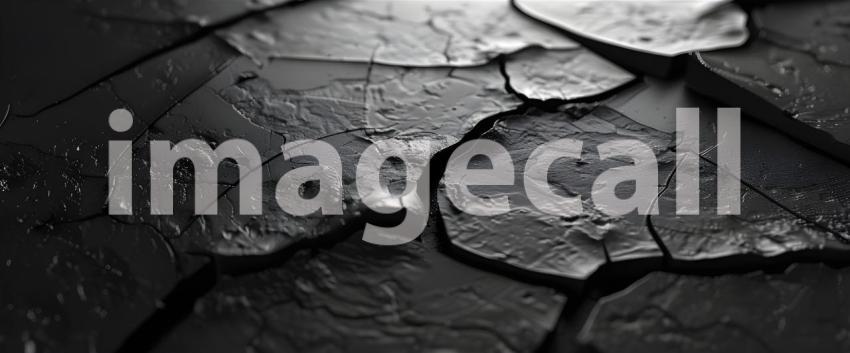 Black Background with Cracked Surface, Cracked Surface Texture B