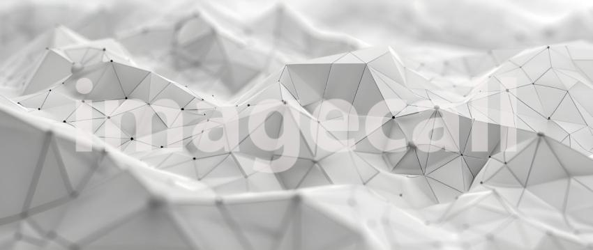 Abstract polygonal background with connecting dots and lines - A