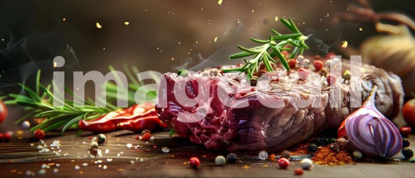 A Sizzling Symphony of Flavor: A Perfectly Grilled Steak with a Burst of Spices