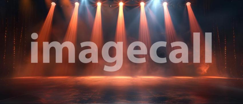 Theater stage light background background - Ai Generated