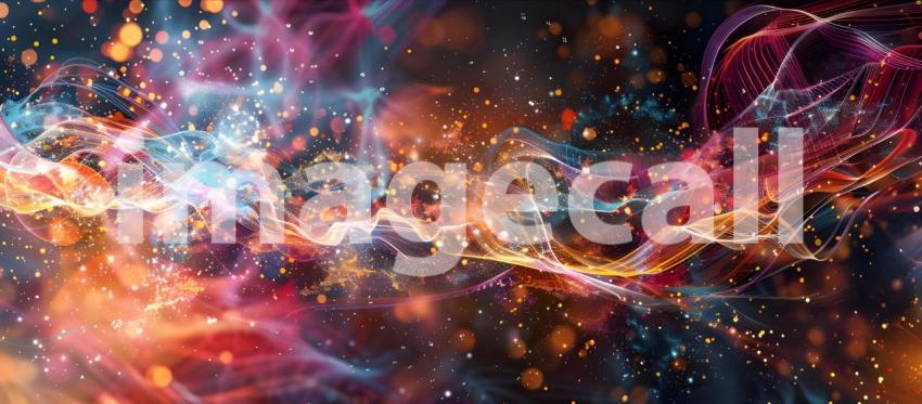 3D rendering of abstract technology concept, Digital data tunnel, datacenter - Ai generated