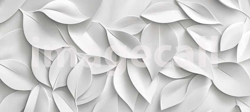 A Tapestry of Leaves: A mesmerizing arrangement of delicate, white leaves, creating a captivating textural pattern that evokes a sense of serenity and elegance