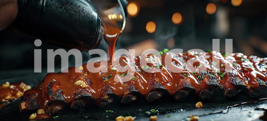 A Symphony of Fire and Flavor: Sizzling Ribs on the Grill