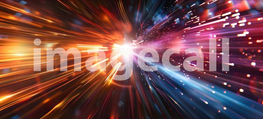 Abstract of speed motion in dark and light motion blur background - Ai Generated