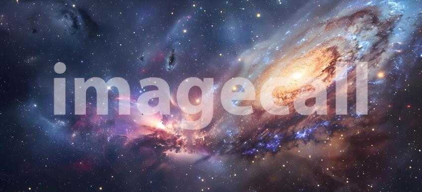 Cosmic Supernova Explosion: A Vibrant Burst of Astral Light and Stars, Capturing the Magnificent Outburst of a Dying Star