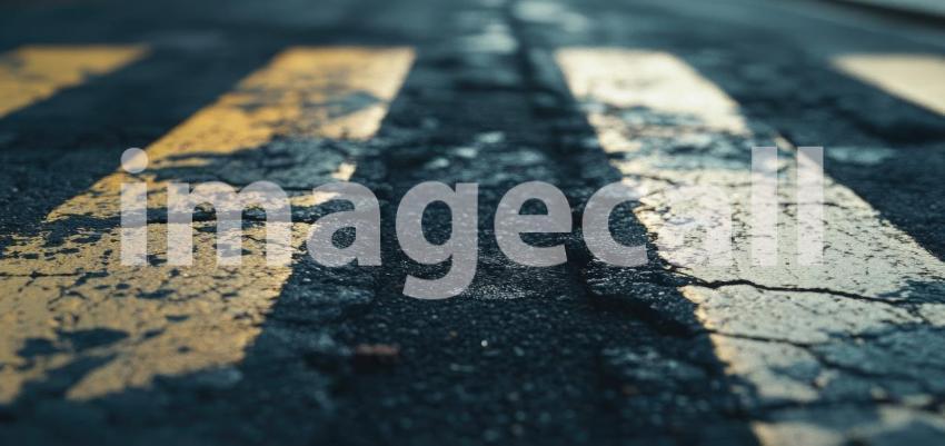 Dark Asphalt Road Texture Background Grunge Street Surface Detai