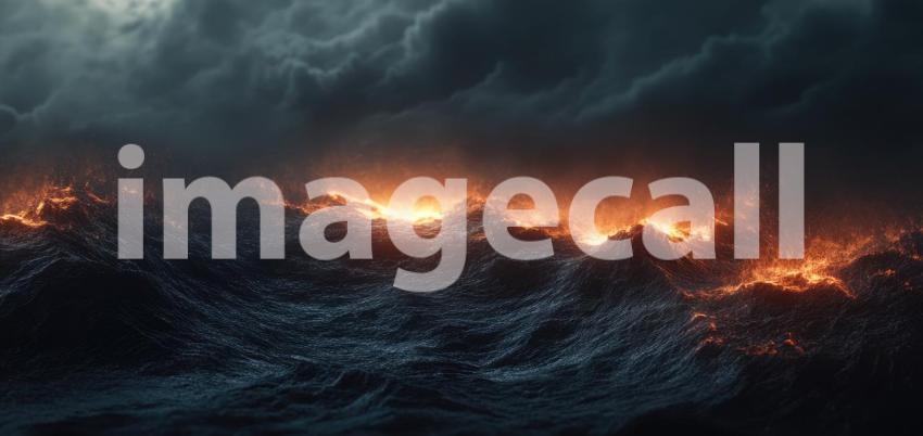 Dark Cinematic Sky with Rolling Storm Clouds - Dramatic and Atmospheric Background Design