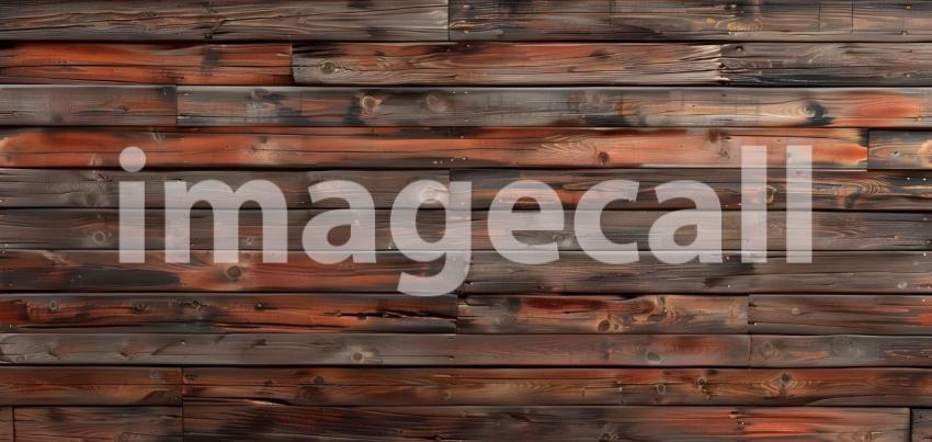 Wooden wall, Texture of wooden boards. Background for design - Ai Generated