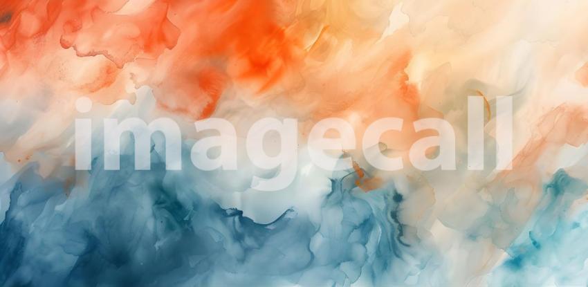 Vibrant Abstract Watercolor Background, Colorful Abstract Watercolor Splash - Ai Generated