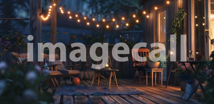 Outdoor Terrace: Cozy String Lights Ambiance, String Lights Ador