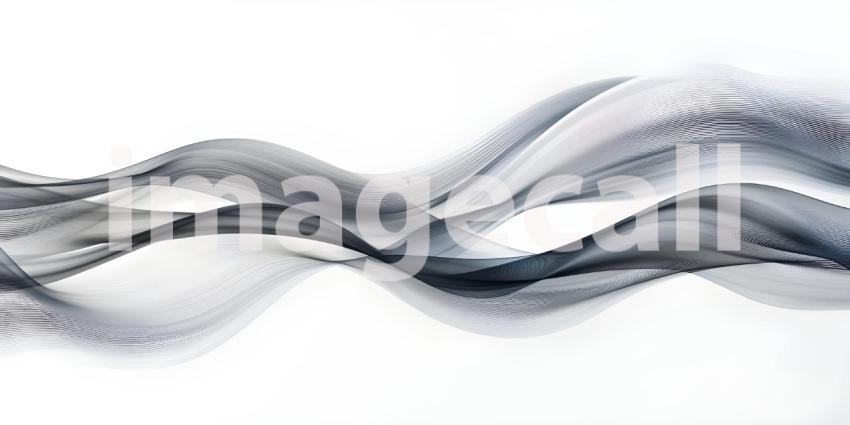 Sleek Abstract Wave Design Minimal Business Background with Dynamic Lines - Ai Generated