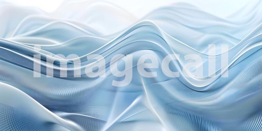 Sleek Abstract Wave Design Minimal Business Background with Dynamic Lines - Ai Generated