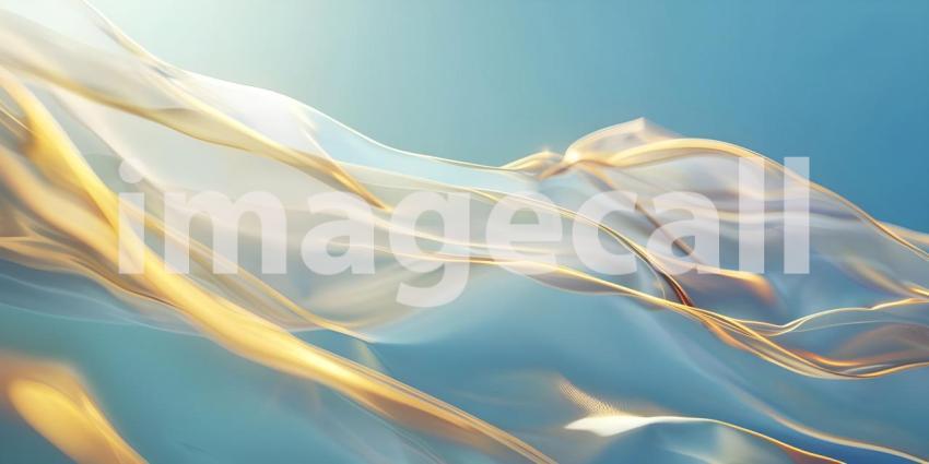 Sleek Abstract Wave Design Minimal Business Background with Dynamic Lines - Ai Generated