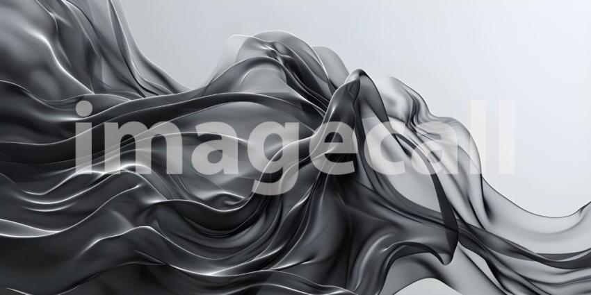 Sleek Abstract Wave Design Minimal Business Background with Dynamic Lines - Ai Generated