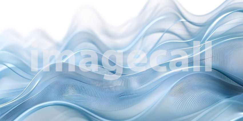 Sleek Abstract Wave Design Minimal Business Background with Dynamic Lines - Ai Generated