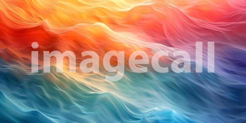 Vibrant Horizontal Wave Abstract Background, Dynamic Horizontal Wave Abstract - Ai Generated