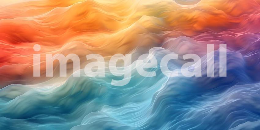 Vibrant Horizontal Wave Abstract Background, Dynamic Horizontal Wave Abstract - Ai Generated