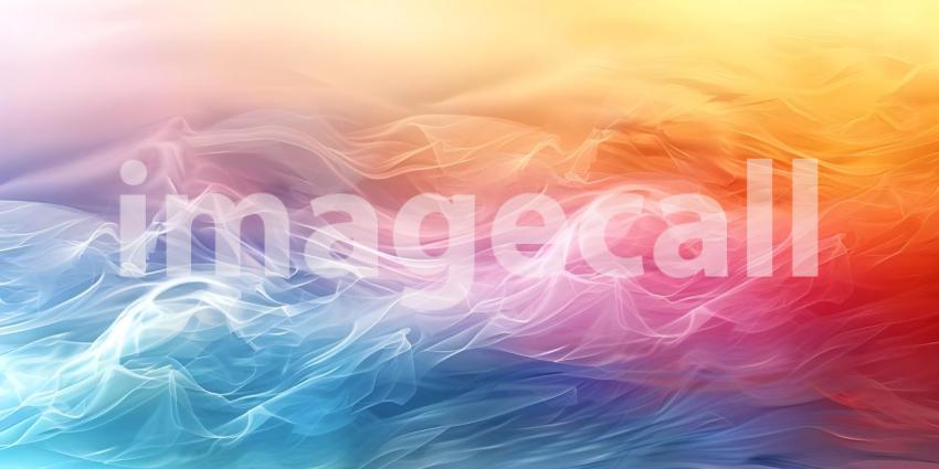 Vibrant Horizontal Wave Abstract Background, Dynamic Horizontal Wave Abstract - Ai Generated