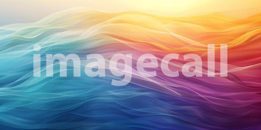 Vibrant Horizontal Wave Abstract Background, Dynamic Horizontal Wave Abstract - Ai Generated