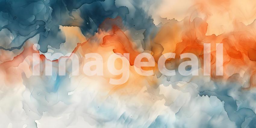 Vibrant Abstract Watercolor Background, Colorful Abstract Watercolor Splash - Ai Generated