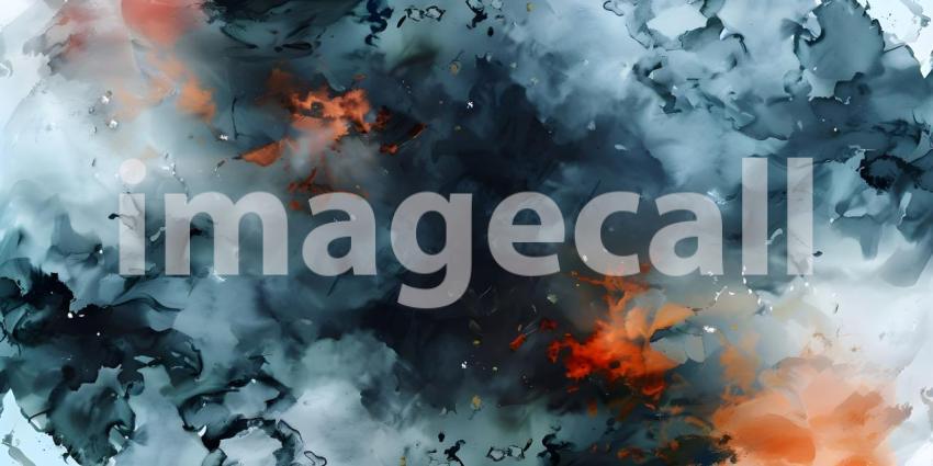 Vibrant Abstract Watercolor Background, Colorful Abstract Watercolor Splash - Ai Generated