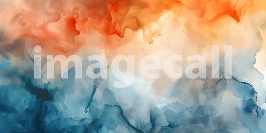 Vibrant Abstract Watercolor Background, Colorful Abstract Watercolor Splash - Ai Generated