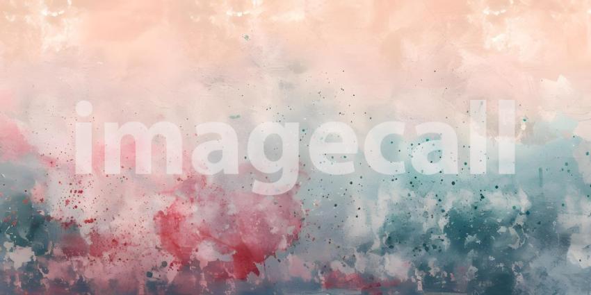 Vintage Grunge Background with Distressed Texture and Watercolor Paint Stains - Ai Generated