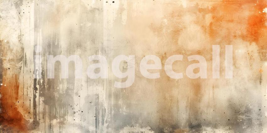 Vintage Grunge Background with Distressed Texture and Watercolor Paint Stains - Ai Generated