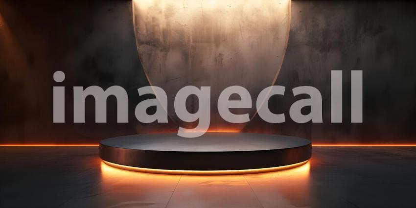 Enhanced Product Presentation Background, Featuring Stunning Lighting and Shadows - Ai Generated