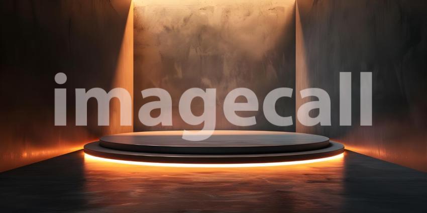 Enhanced Product Presentation Background, Featuring Stunning Lighting and Shadows - Ai Generated