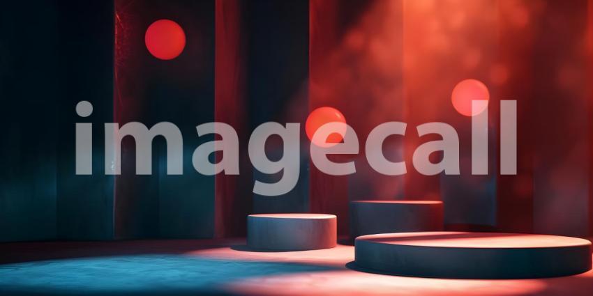 Enhanced Product Presentation Background, Featuring Stunning Lighting and Shadows - Ai Generated