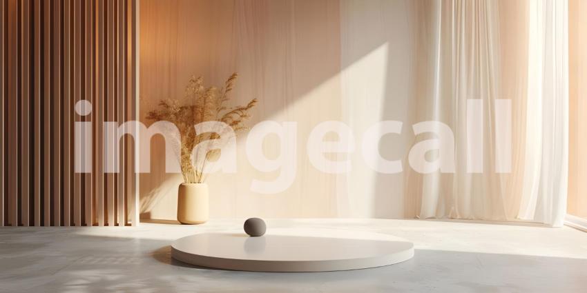 Enhanced Product Presentation Background, Featuring Stunning Lighting and Shadows - Ai Generated