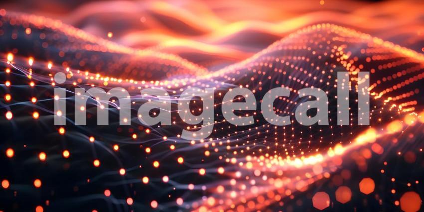 Futuristic Digital Connection, Dynamic Technology Background - Ai Generated