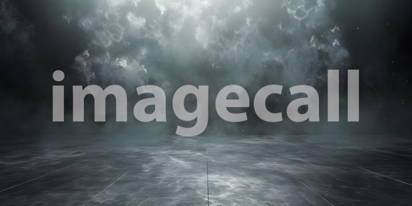 Sleek Smoky Grey Wall Background for Product Photography - Ai Generated