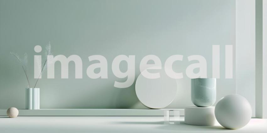 Streamlined Minimal Background, Clean and Simple Product Presentation Background - Ai Generated