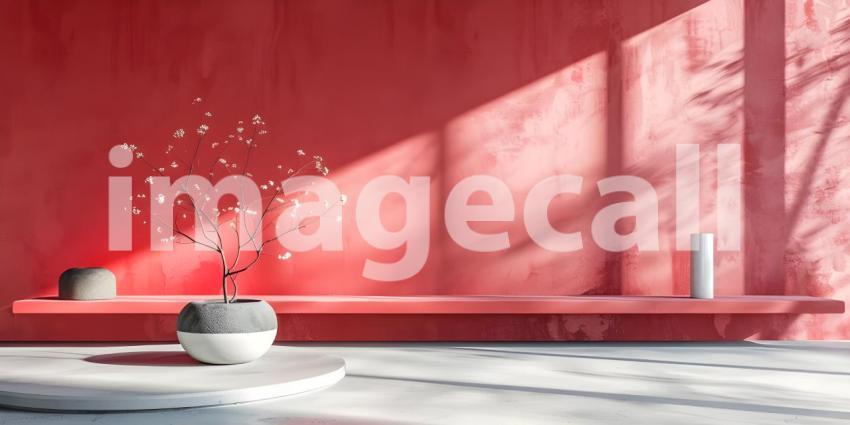 Streamlined Minimal Background, Clean and Simple Product Presentation Background - Ai Generated