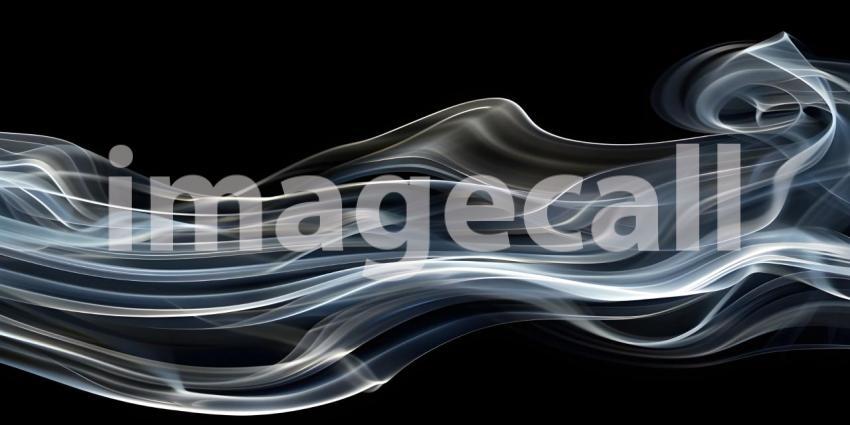 Swirling Movement of Smoke Lines background - Ai Generated