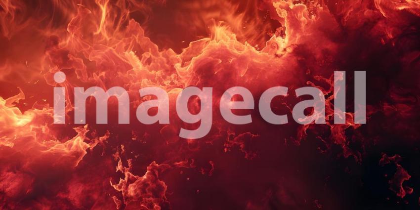 Red Fire Smokey Abstract Background - Ai Generated