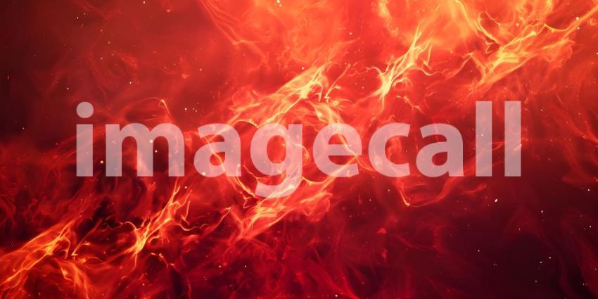 Red Fire Smokey Abstract Background - Ai Generated