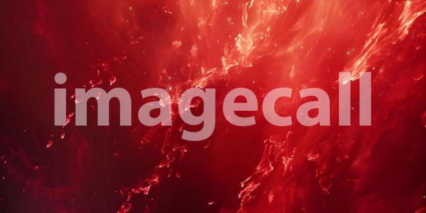 Red Fire Smokey Abstract Background - Ai Generated
