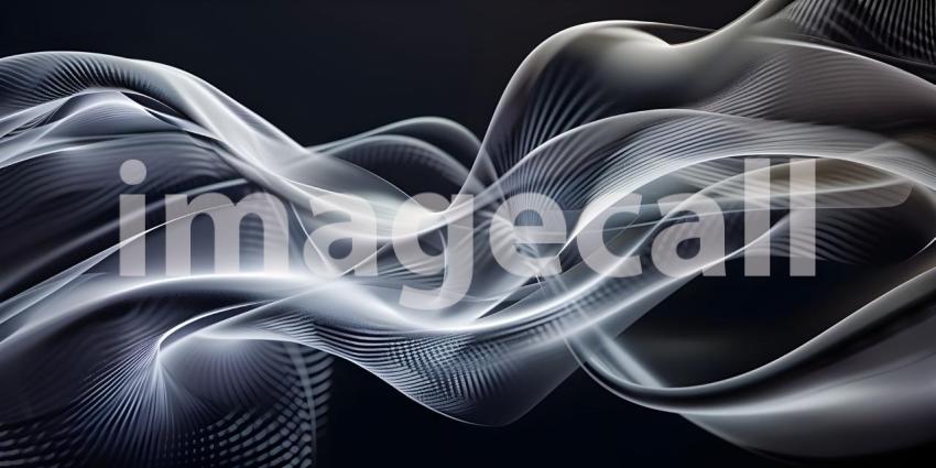 Swirling Movement of Smoke Lines background - Ai Generated