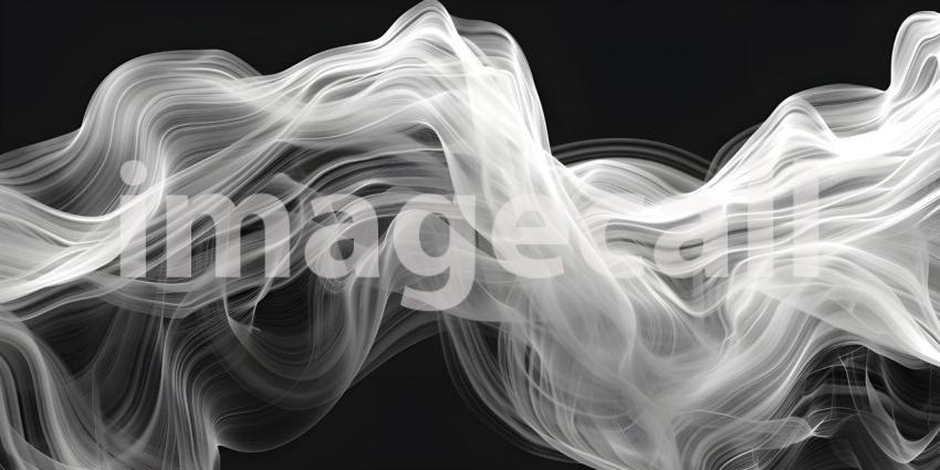 Swirling Movement of Smoke Lines background - Ai Generated