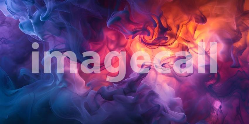 Vibrant Modern Wallpaper with Hard Fire Flames and Smoke background - Ai Generated