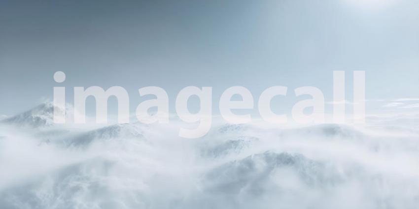 White Fog or Smoke background - Ai Generated